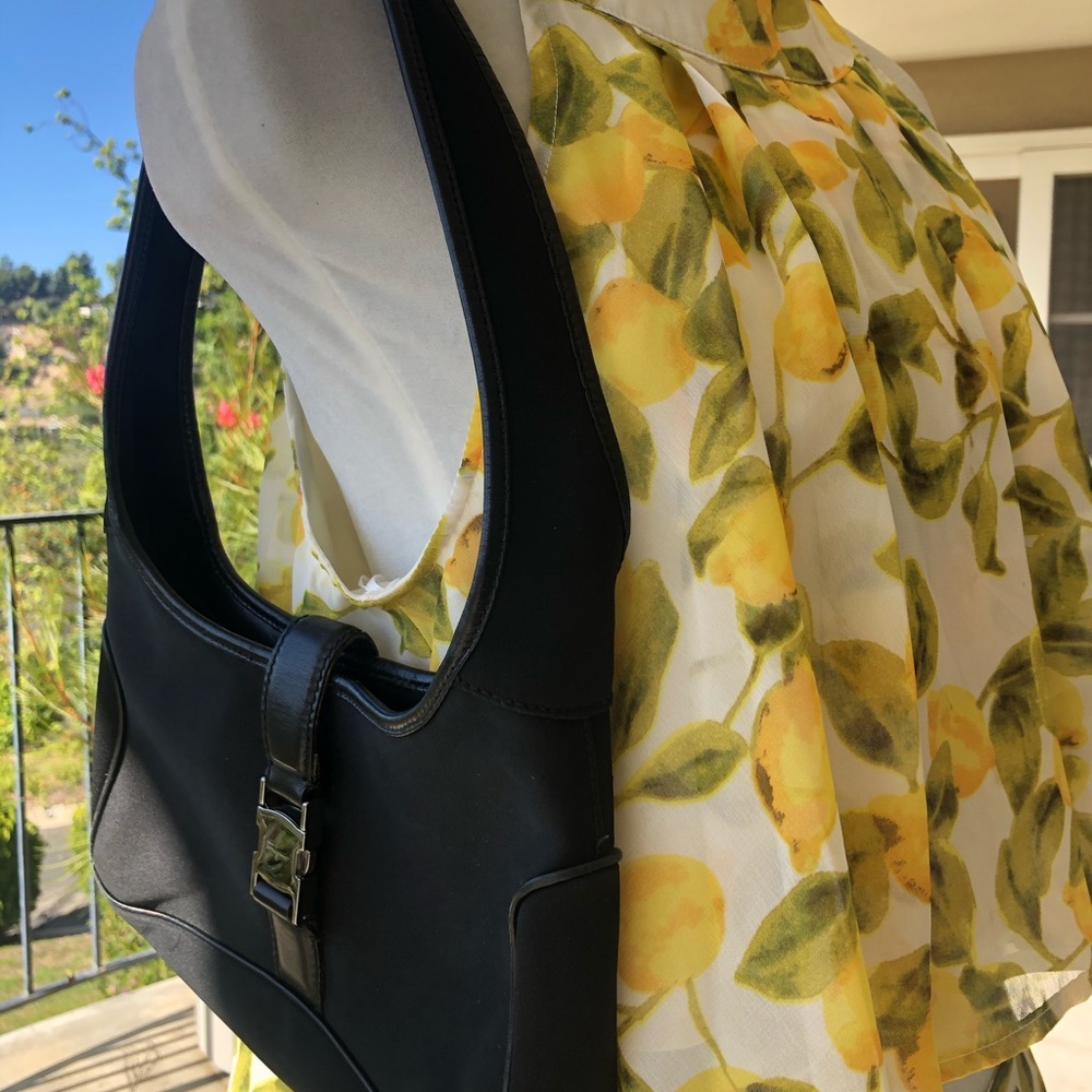 Ferragamo black shoulder purse